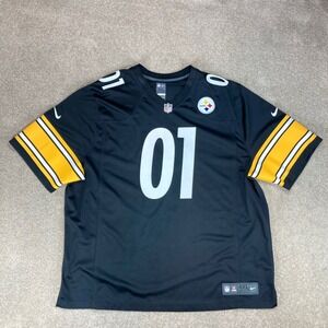 NFL Nike Pittsburgh Steelers Football Jersey Mens 4XL Black Horsley 01 Fan Gear